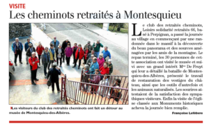 Les cheminots retraités à Montesquieu