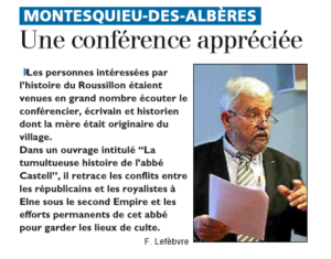 Conférence "L'abbé Castell"