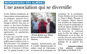 Une association qui se diversifie