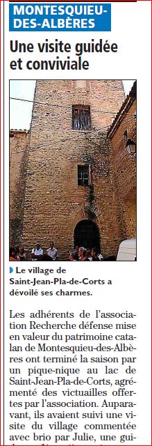 visite à st jean pla de corts