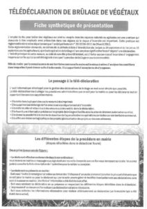 télédéclaration brûlage végétaux